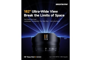 4/8発売 Brightin Star 11mm f/2.8 IIが正式発表 フルサイズ182°の新